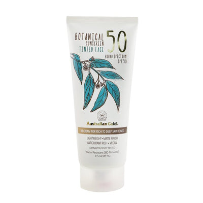 Botanical Sunscreen Spf 50 Tinted Face Bb Cream - Rich To Deep - 89ml/3oz