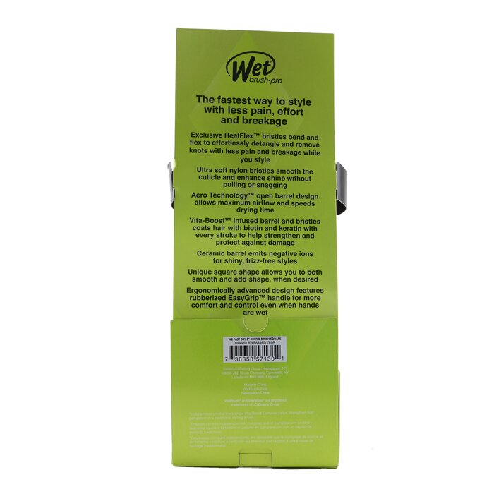 Pro Fast Dry Round Brush - #  3" Square (all Hair Types) - 1pc