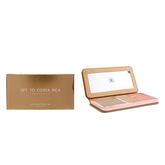 Face Palette (1x Bronzer, 1x Highlighter, 1x Blush) - # Off To Costa Rica (medium-tan) - 17.6g/0.62oz