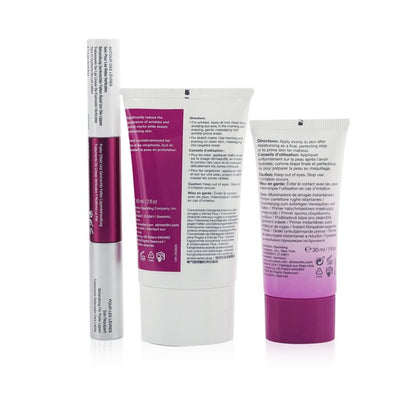 Smart Smoothers Full Size Trio Set: Intensive Moisturizing Concentrate 60ml + Instant Wrinkle Blurring Primer 30ml + Lips Plumping & Vertical