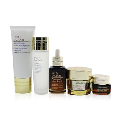Your Nightly Skincare Experts: Anr 50ml+ Revitalizing Supreme+ Soft Cream 50ml+ Eye Supercharged 15ml+ Micro Cleans... - 5pcs