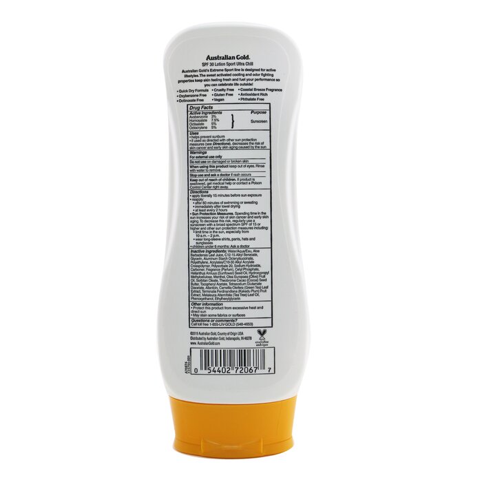 Extreme Sport Lotion With Ultra Chill Spf 30 - 237ml/8oz