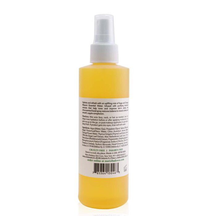 Facial Spray With Aloe, Sage & Orange Blossom - 236ml/8oz