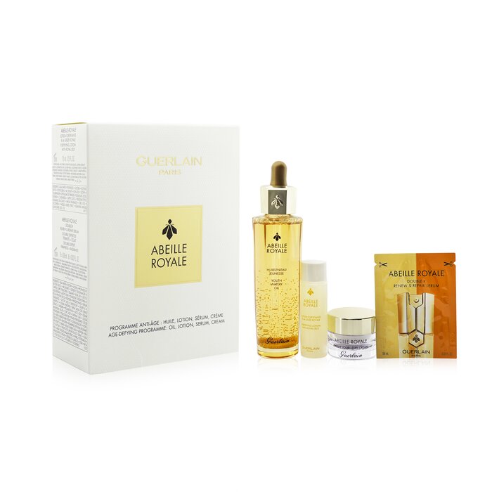 Abeille Royale Age-defying Programme: Youth Watery Oil 50ml + Fortifying Lotion 15ml + Double R Serum 8x0.6ml + Day Cream 7ml - 11pcs