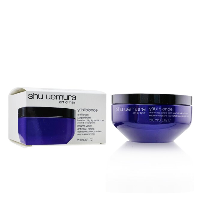 Yubi Blonde Anti-brass Purple Balm (hair Mask) - Bleached, Highlighted Blondes - 200ml/6oz