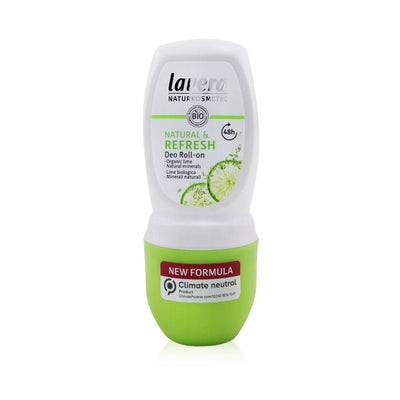 Deo Roll-on (natural & Refresh) - With Organic Lime & Natural Minerals - 50ml/1.7oz