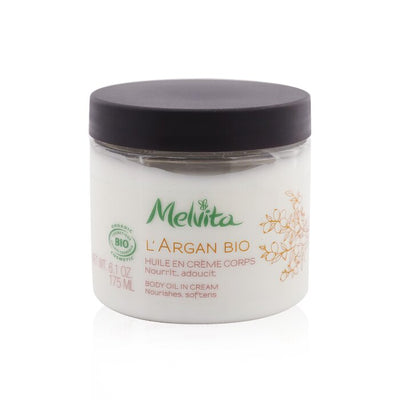L'argan Bio Body Oil In Cream - Nourishes & Softens - 175ml/6.1oz