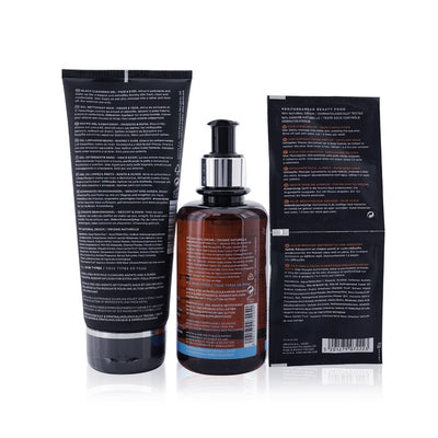 Is It Clear? Cleansing & Soothing Set: Cleansing Jelly 150ml+ Tonic Lotion 200ml+ Face Scrub With Apricot 2x8ml - 3pcs