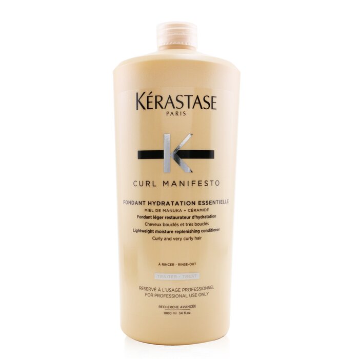 Curl Manifesto Fondant Hydratation Essentielle Lightweight Moisture Replenishing Conditioner - For Curly & Very Curly Hair (salon Size) -