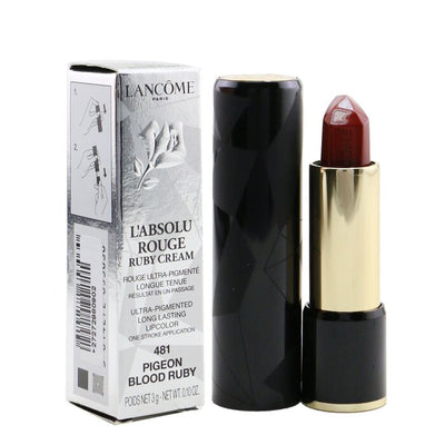 L'absolu Rouge Ruby Cream Lipstick - # 481 Pigeon Blood Ruby (unboxed) - 3g/0.1oz