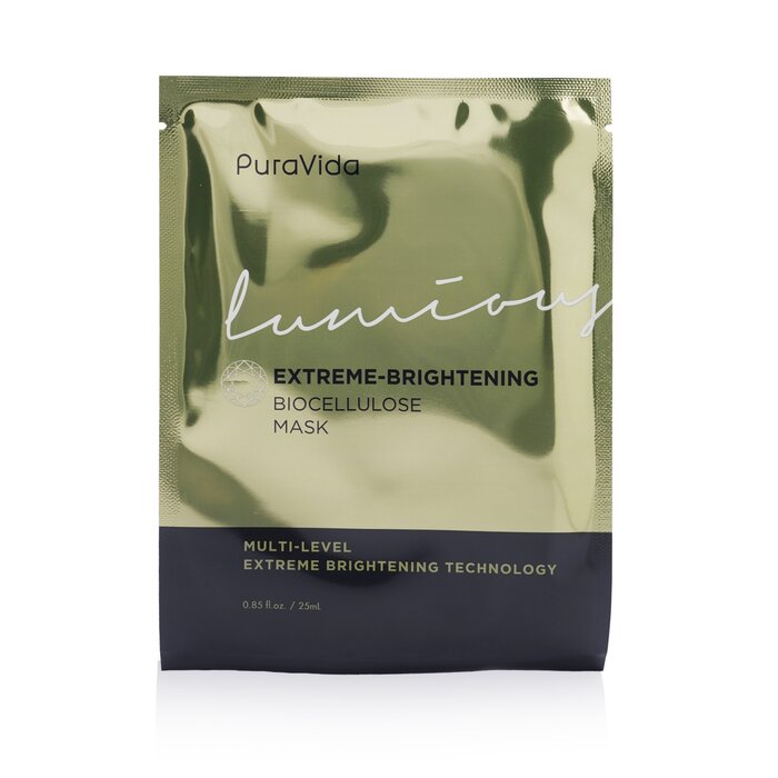 Puravida Luminous Extreme Brightening Biocellulose Mask - 4sheets