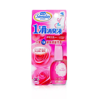 Sawaday 1-drop Deodorizer For Toilet - Sweet Rose - 20ml