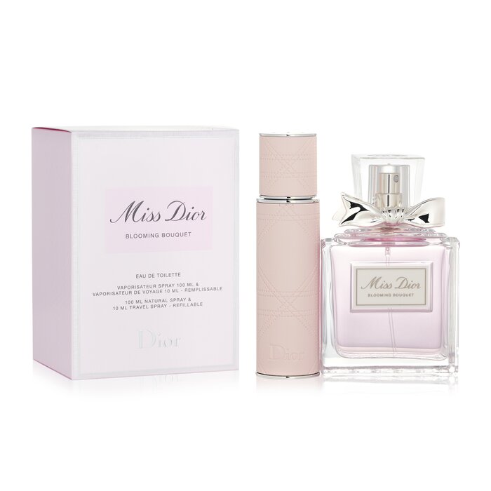 Miss Dior Blooming Bouquet Gift Set (100ml Edt + 10ml Edt Refillable Travel Set) - 2ps
