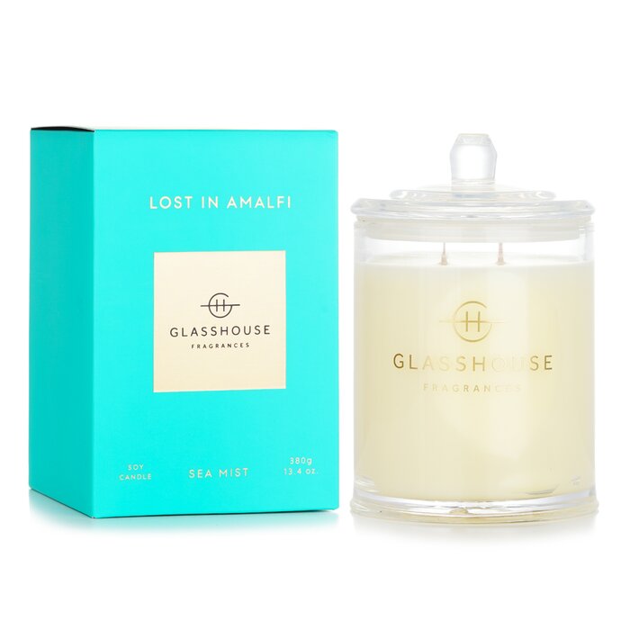 Triple Scented Soy Candle - Lost In Amalfi (sea Mist) - 380g/13.4oz