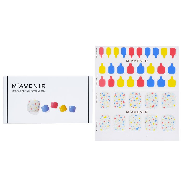 Nail Sticker (assorted Colour) - # Sprinkle Cereal Pedi - 36pcs