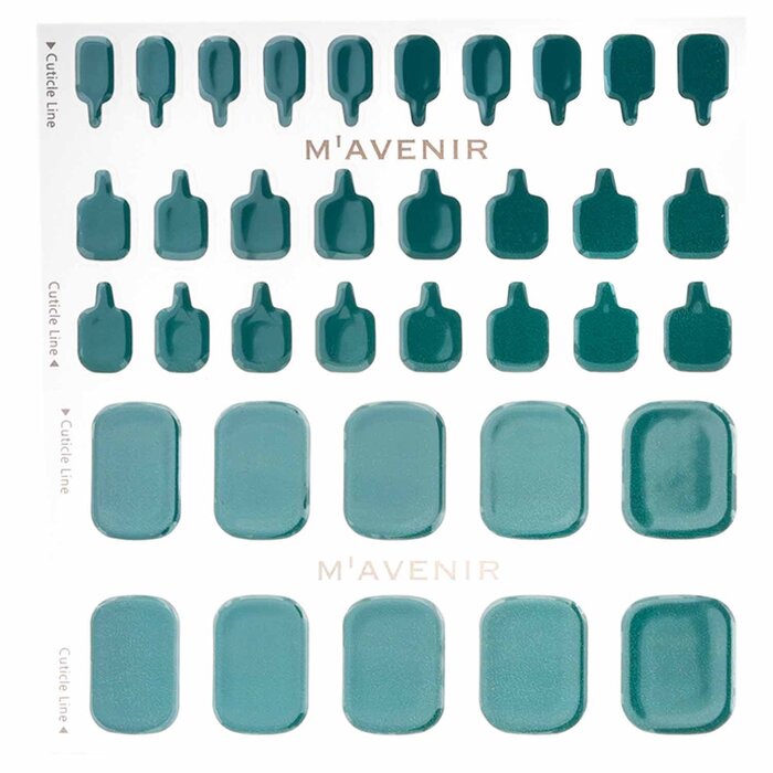 Nail Sticker (green) - # Vintage Mint Pedi - 36pcs