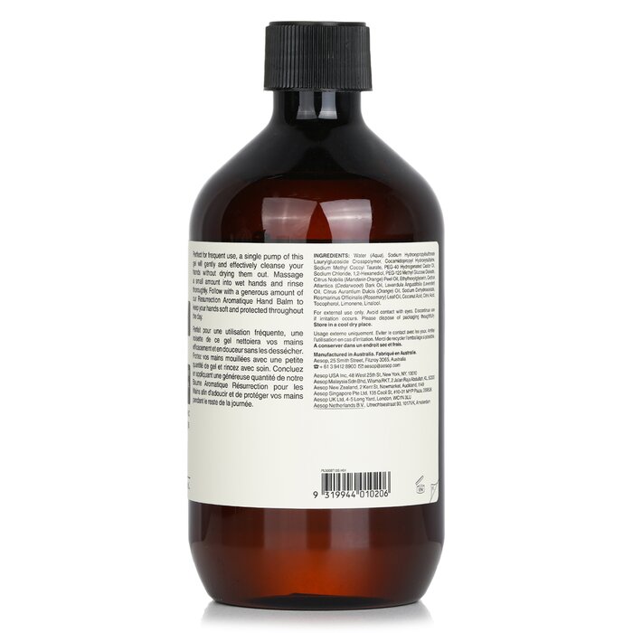 Resurrection Aromatique Hand Wash - 500ml/16.9oz