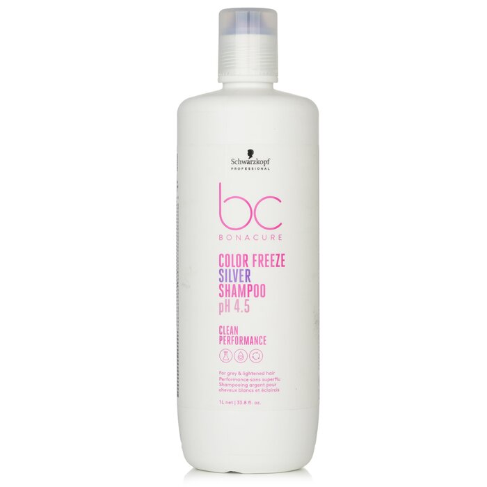 Bc Bonacure Ph 4.5 Color Freeze Silver Shampoo (for Grey & Lightened Hair) - 1000ml/33.8oz