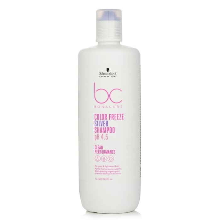 Bc Bonacure Ph 4.5 Color Freeze Silver Shampoo (for Grey & Lightened Hair) - 1000ml/33.8oz