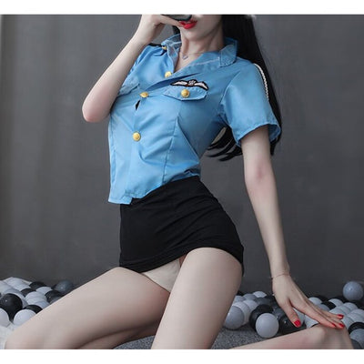 Hot Policewoman Sexy Lingerie Set - 1 pc – Fashamo