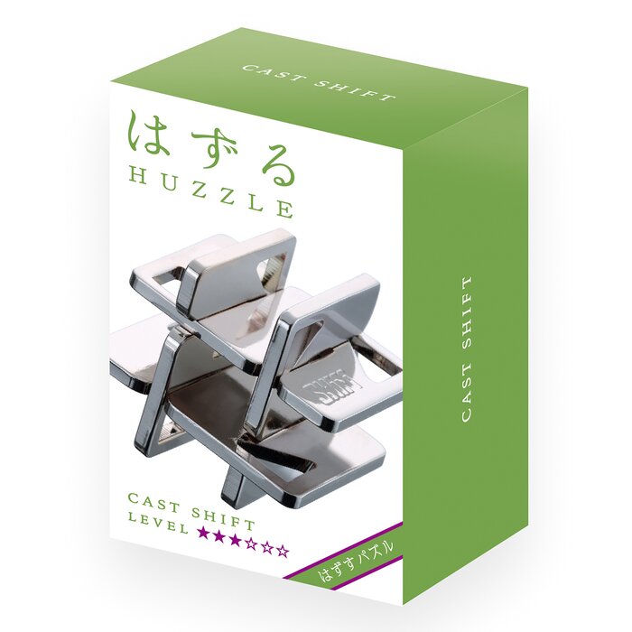 Hanayama | Hashtag/ Shift Hanayama Metal Brainteaser Puzzle Mensa Rated Level 3 - 75*119*45 mm