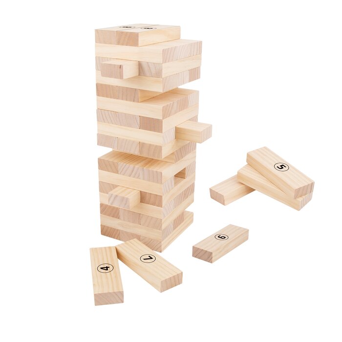 Wooden Blocks Floor Game - 40x17x24cm