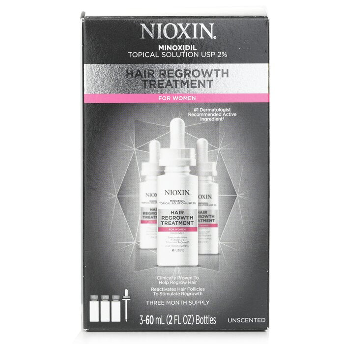 Hair Regrowth Treatment 2% Minoxidil For Women 90 Day - 3x60ml/2oz