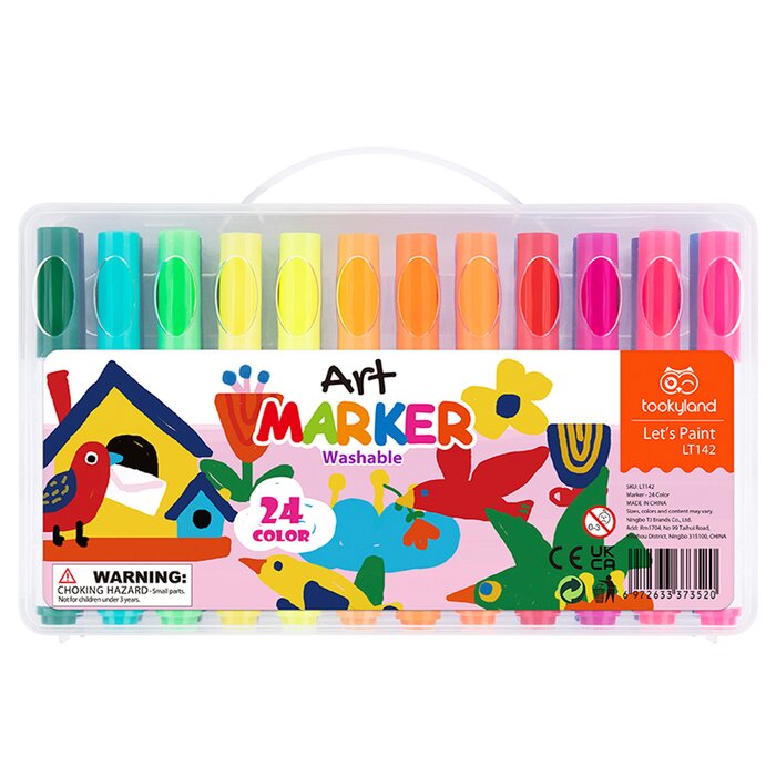 Washable Marker - 24 Colors - 10x10x16cm