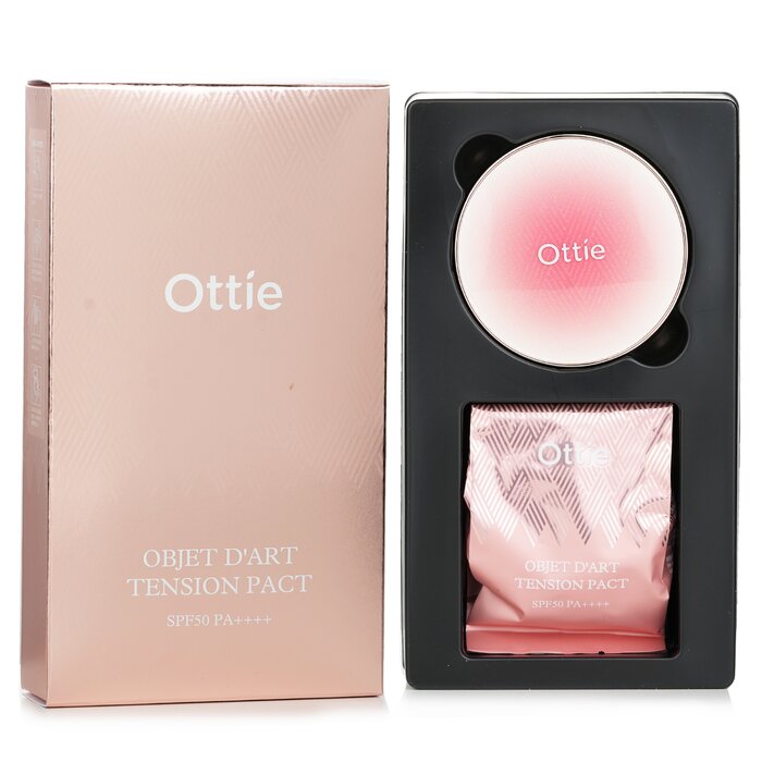 Objet D’art Tension Pact Spf50 Pa++++ & Refill  # 21 Light - 2x15g/0.52oz