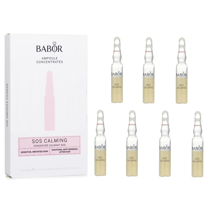 Ampoule Concentrates - Sos Calming (for Sensitive, Irritated Skin) - 7x2ml/0.06oz