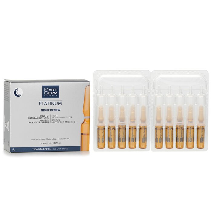 Platinum Night Renew Ampoules (for All Skin) - 10Ampoules x2ml