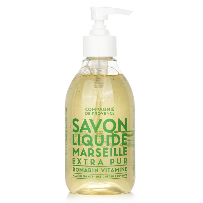 Liquid Marseille Soap Invigorating Rosemary - 300ml/10oz