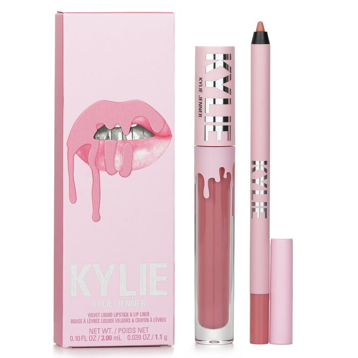 Velvet Lip Kit: Liquid Lipstick 3ml + Lip Liner 1.1g - 