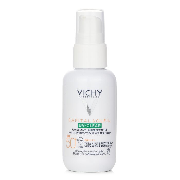 Capital Soleil Uv Clear Anti Imperfections Water Fluid Spf 50 (for All Skin Types) - 40ml