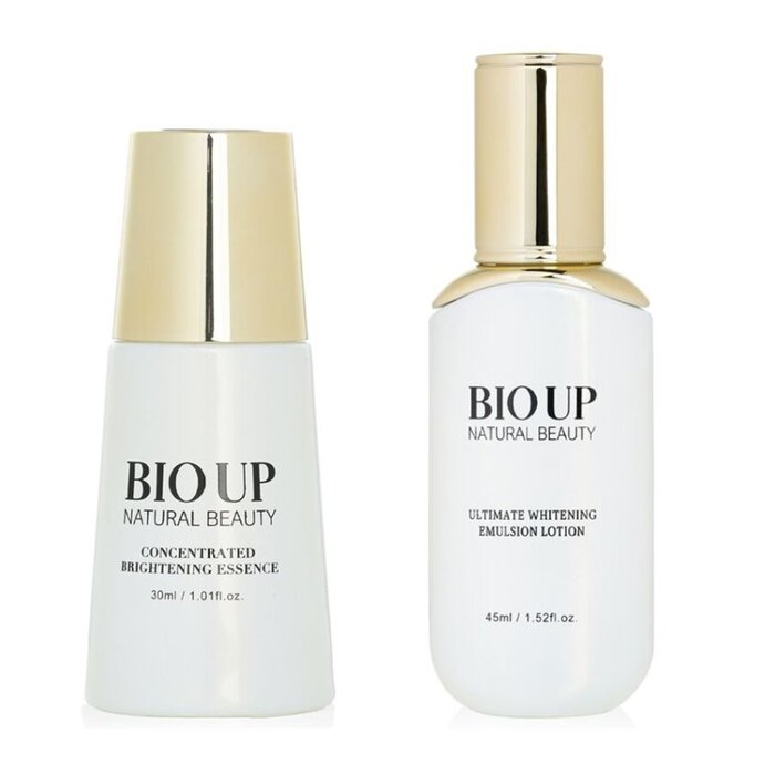 Bio Up A-gg Ascorbyl Glucoside Concentrated Brightening Essence 30ml+bio Up A-gg Ultimate Whitening Emulsion Lotion - 2pcs