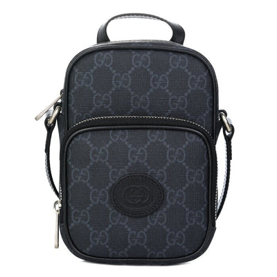 Interlocking G Mini Shoulder Bag 672952 - Black